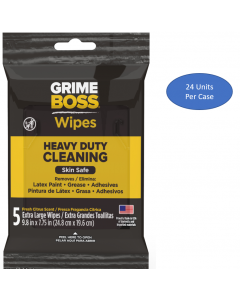 Grime Boss Heavy Duty Hand & Surface Wipes (120 Total Wipes) 