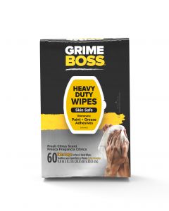 Grime Boss Heavy Duty Hand & Surface Wipes (60 Total Wipes)